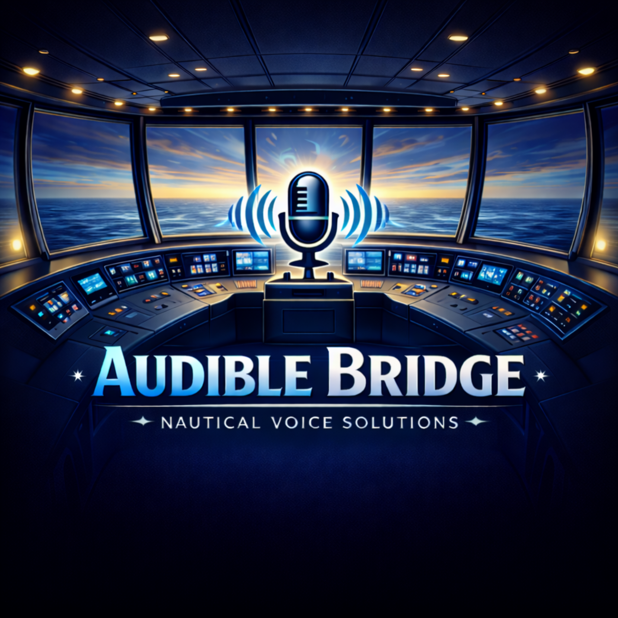 Premium marine bridge artwork for Audible Bridge